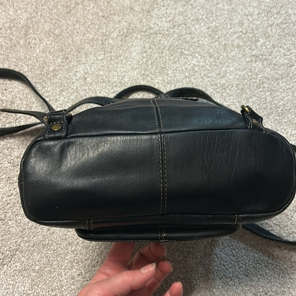 FOSSIL Black Pebbled Leather Backpack Shoulder Bag, ZB8975 main image 3